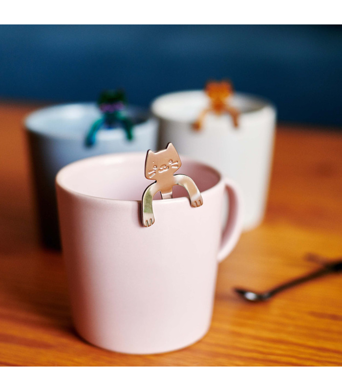 Cucharillas de café con forma de gatitos Coffee & Cats