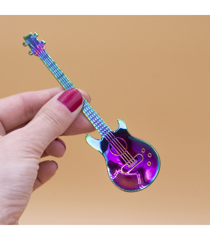 Cucharillas en forma de guitarra Coffee & Rock