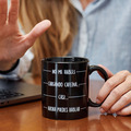 Taza con mensaje Cargando cafeína
