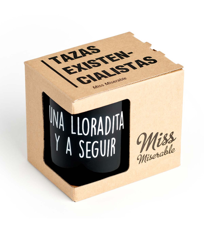 Taza con mensaje Una lloradita y a seguir