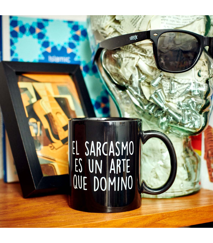 Taza con mensaje El sarcasmo es un arte que domino