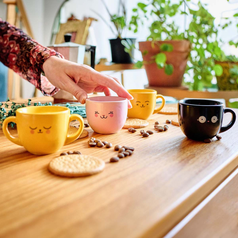 Cute espresso, juego de tazas de café