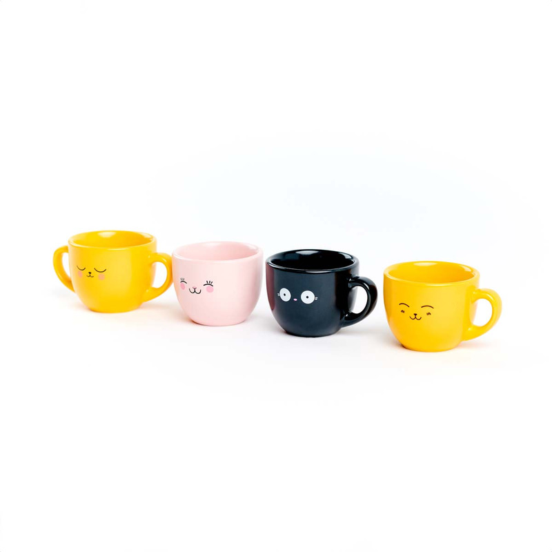 Cute espresso, juego de tazas de café