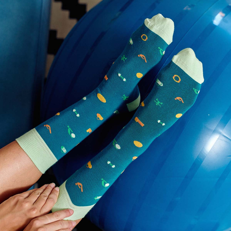 Calcetines Si puedes leer esto estoy haciendo pilates