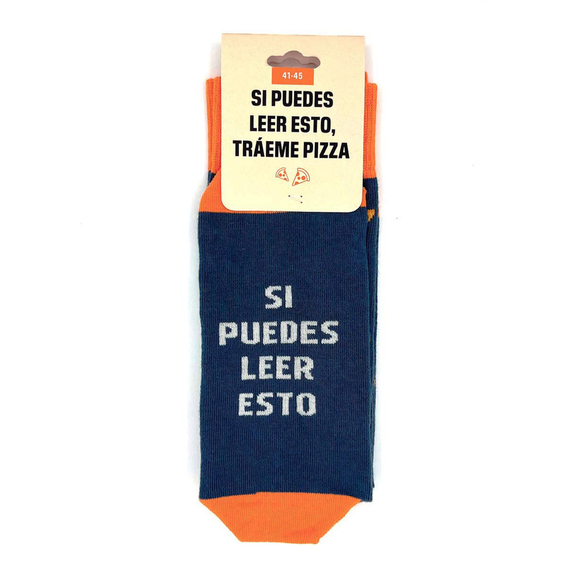 Calcetines Si puedes leer esto tráeme pizza