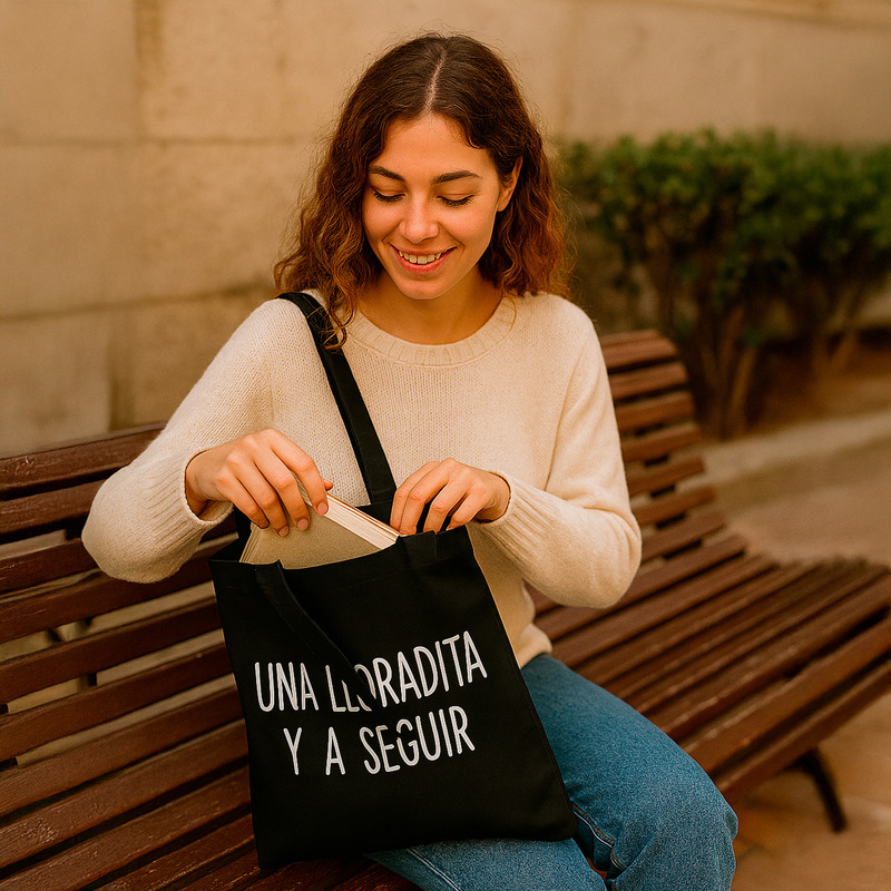 Tote bag Una lloradita y a seguir