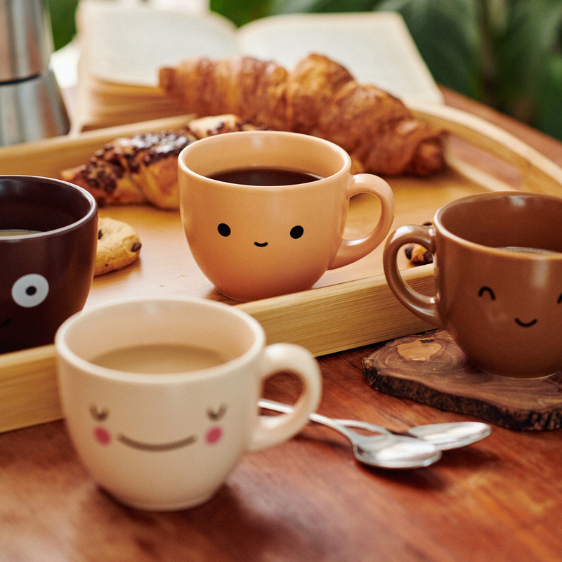 Coffee Colors: juego de 4 tazas de café