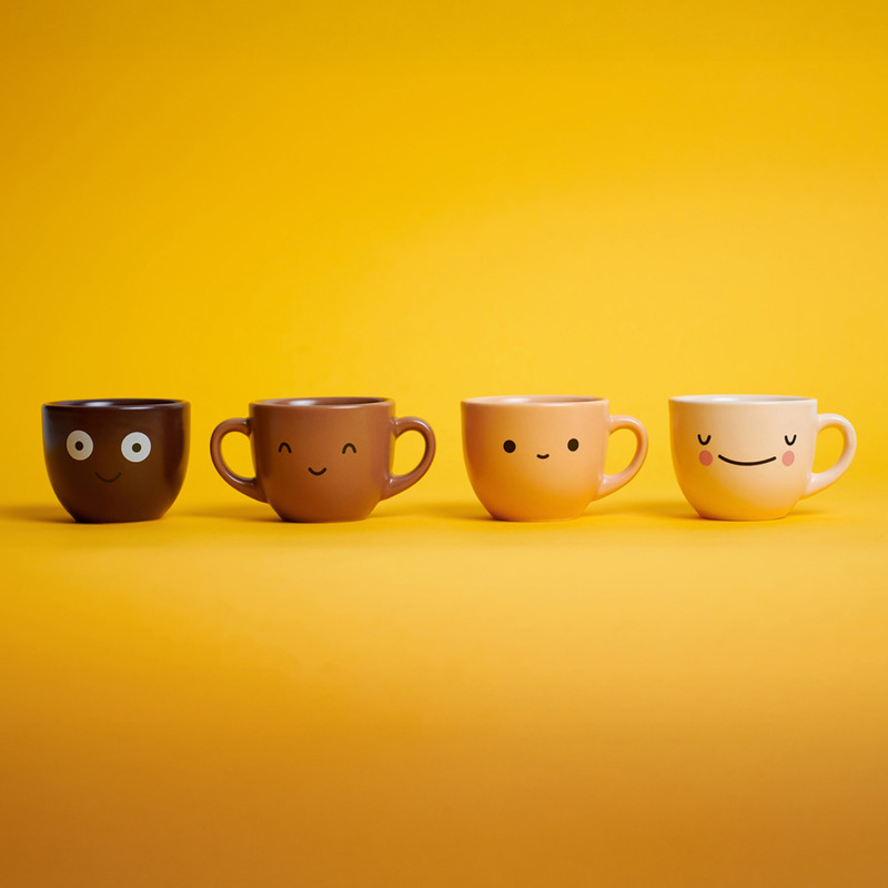 Coffee Colors: juego de 4 tazas de café