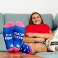Calcetines con mensaje: Pies fríos, corazón caliente