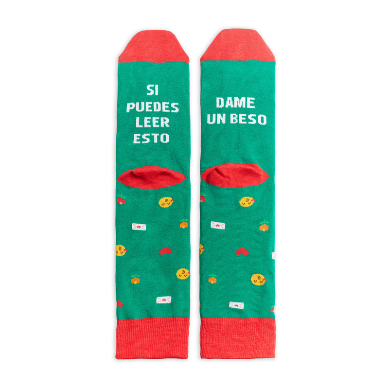 Calcetines Si puedes leer esto dame un beso
