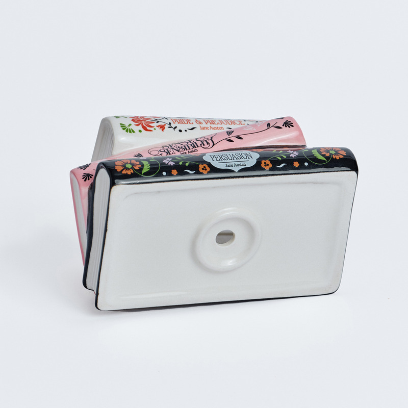 Maceta en forma de libros apilados Botanical Trilogy