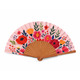 Abanico con estampado de flores silvestres