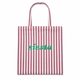 Tote bag de rayas con mensaje Siesta
