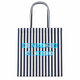 Tote bag de rayas con mensaje De Madrid al cielo