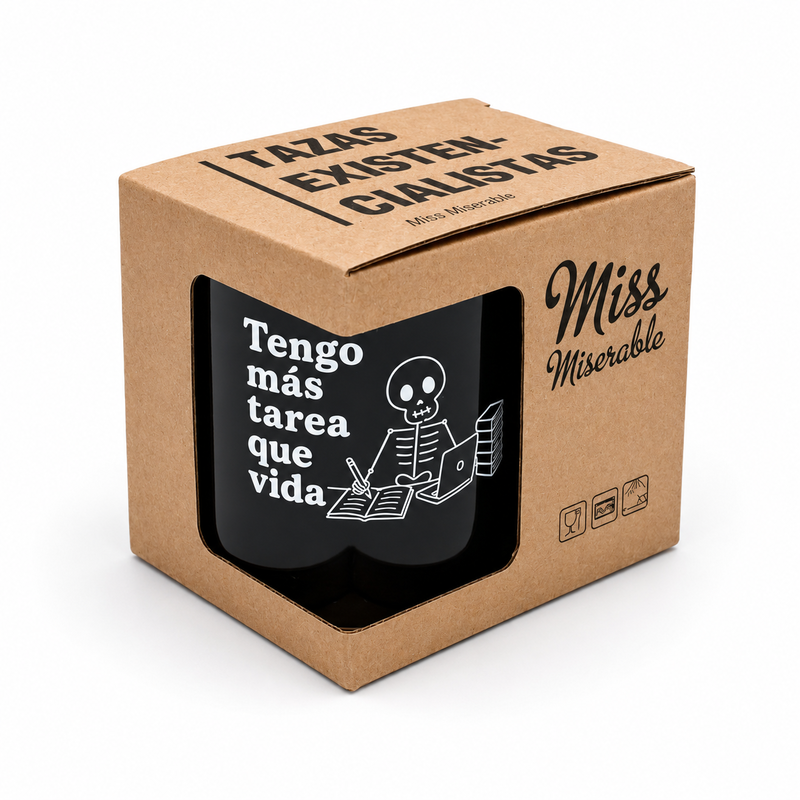 Taza Tengo más tarea que vida