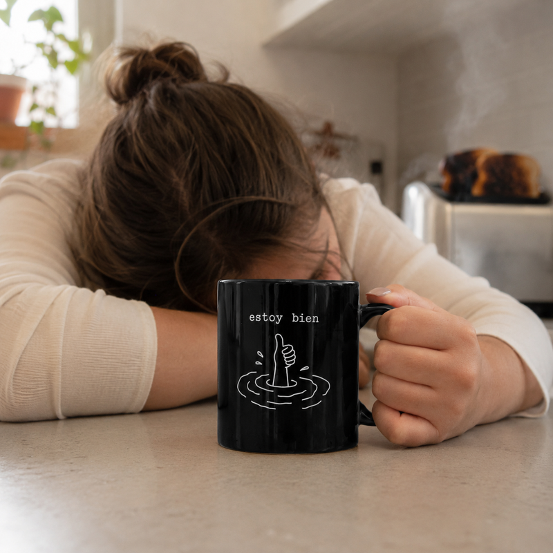 Taza con mensaje Estoy bien