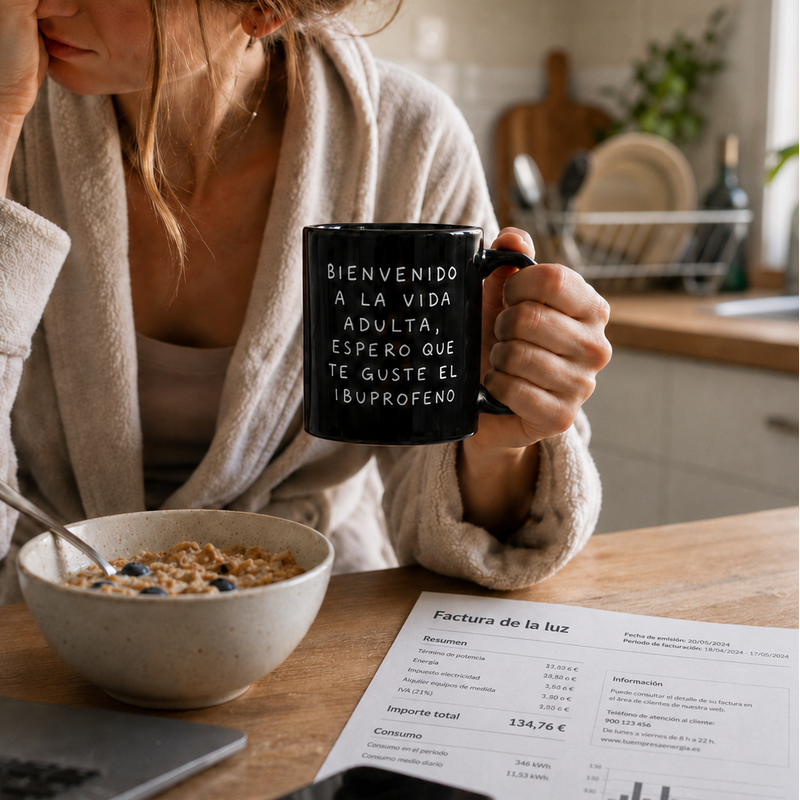 Taza Bienvenido a la vida adulta