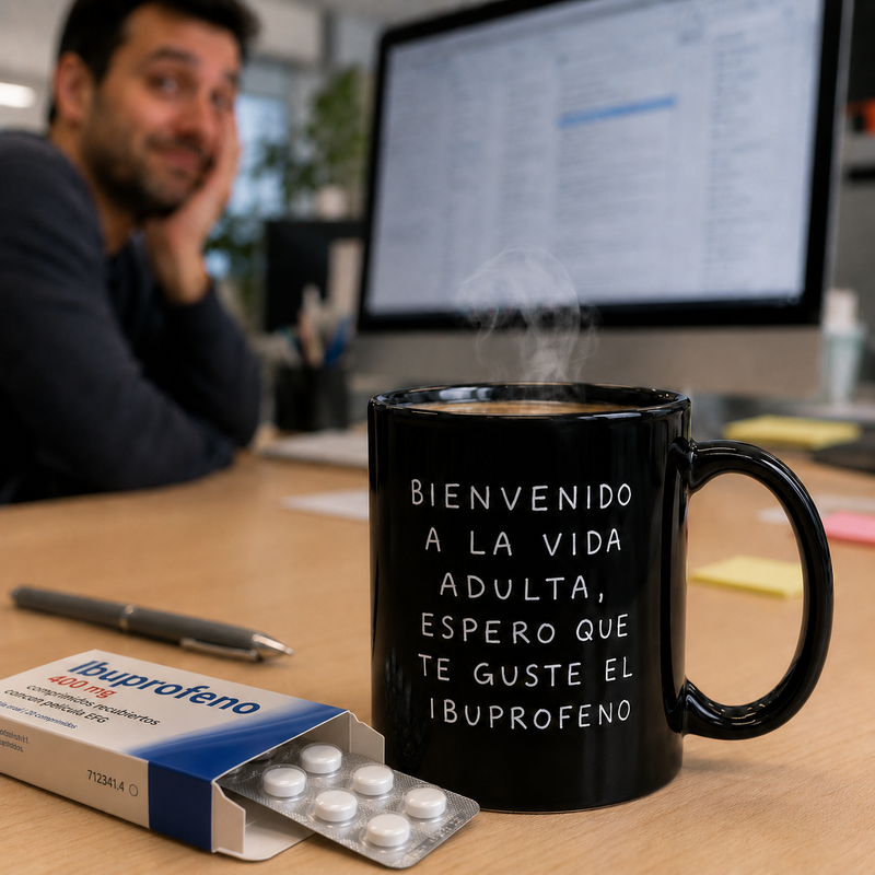 Taza Bienvenido a la vida adulta