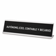 Placa de escritorio AUTÓNOMO (CEO, CONTABLE Y BECARIO)