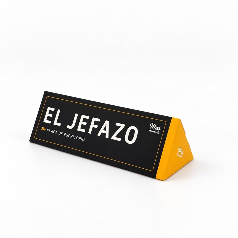 Placa de escritorio EL JEFAZO