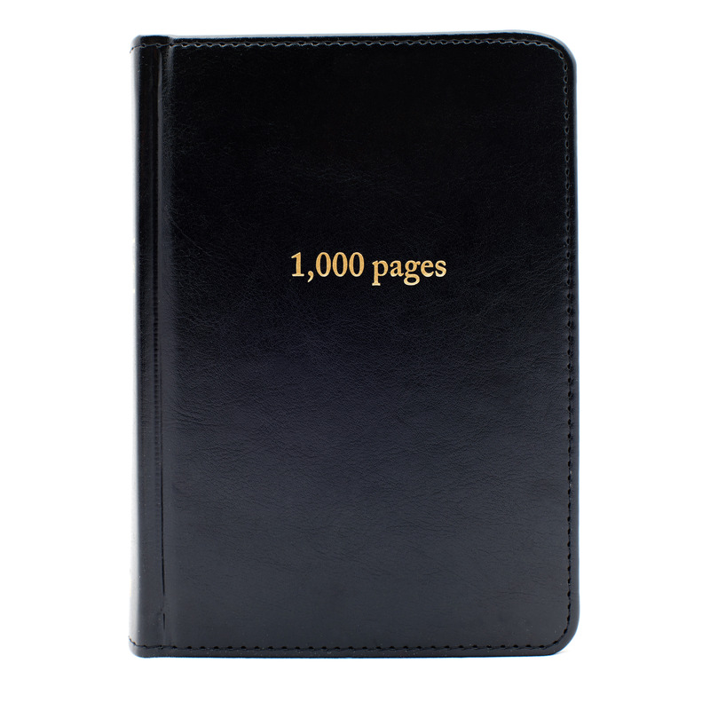 Cuaderno de 1000 páginas estilo vintage