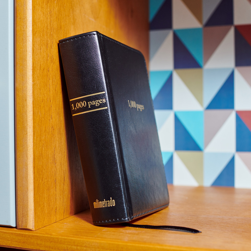 Cuaderno de 1000 páginas estilo vintage