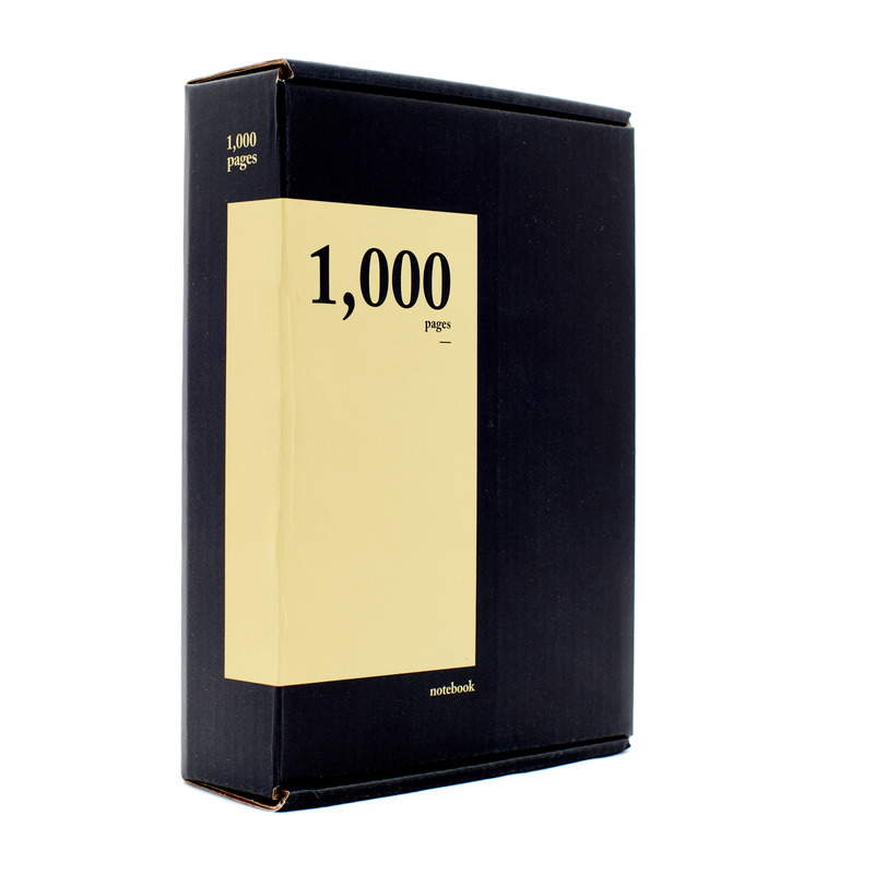 Cuaderno de 1000 páginas estilo vintage