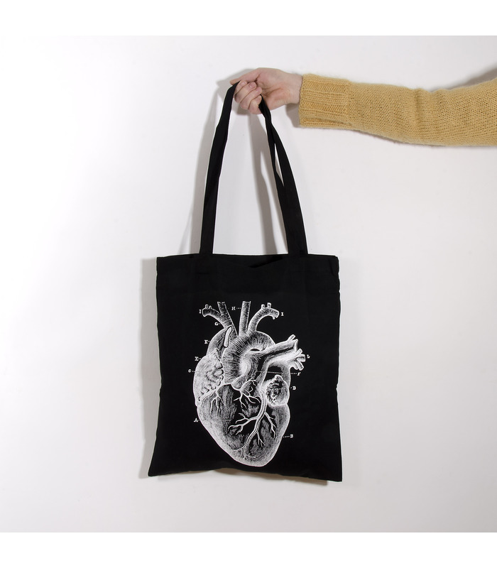 Una tote bag de diseño intenso