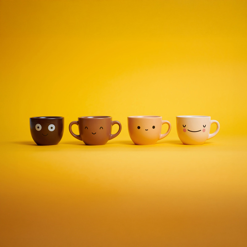 Coffee Colors : ensemble de 4 tasses à espresso