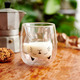Tasse à café double paroi Glasito chat chanceux